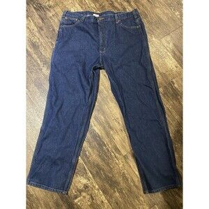 Carhartt Relaxed Fit Blue Denim Jeans 42x32   Heavy Denim